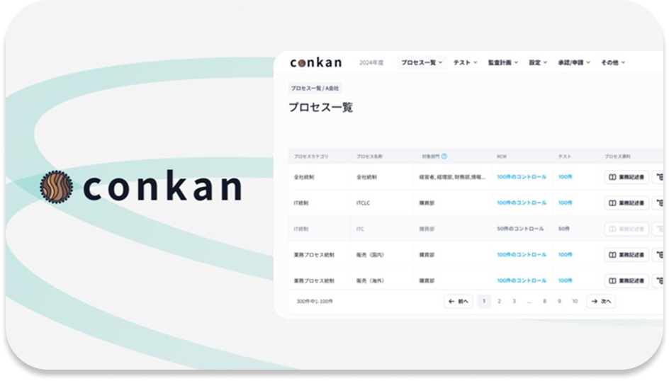 内部統制DXサービス「conkan」